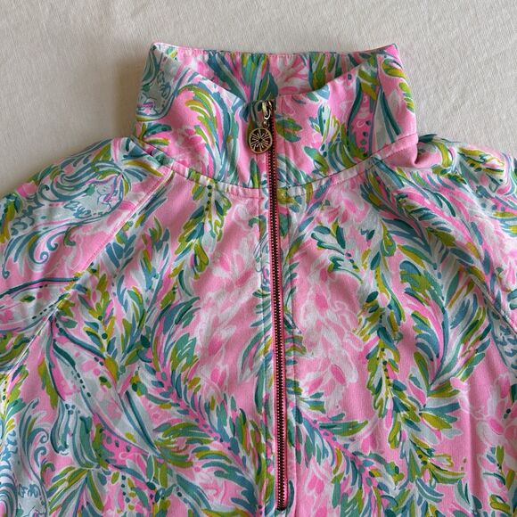 Lilly Pulitzer Unicorn Of The Sea UPF 50+ Skipper Popover Jacket SMALL Mermaid - Picture 3 of 8